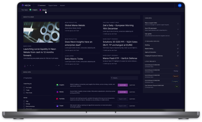 Neon Dashboard